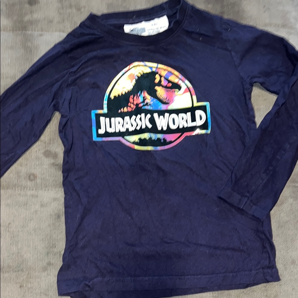 Kids Navy Long Sleeve Shirt